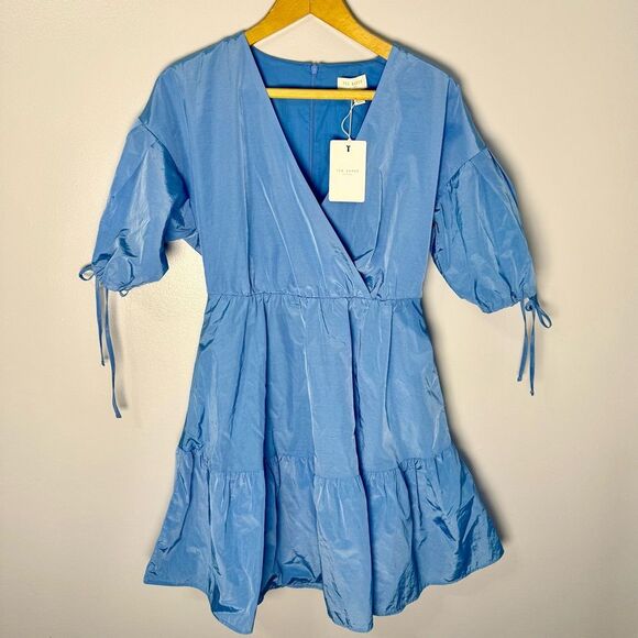 Ted Baker Blue Ruffled Tiered Dress | 4 - Picture 1 of 7